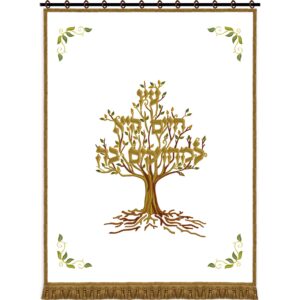 פרוכת לארון הקודש עץ חיים מפואר